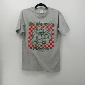 Michelangelo's Pizzeria Small T-Shirt Heather Gray Port Company